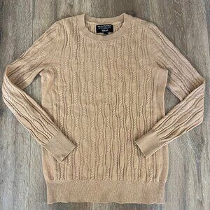 Banana Republic Merino Extra Fine Wool & Cashmere Sweater - XS - Camel